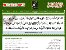 Tablet Screenshot of muhammadifonts.com
